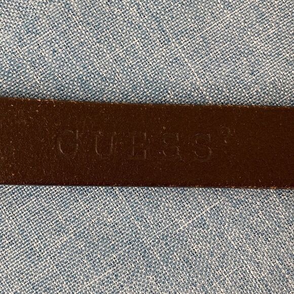 Guess brown genuine leather belt, size L. - Picture 3 of 6